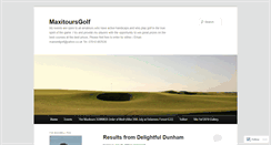 Desktop Screenshot of maxitoursgolf.com